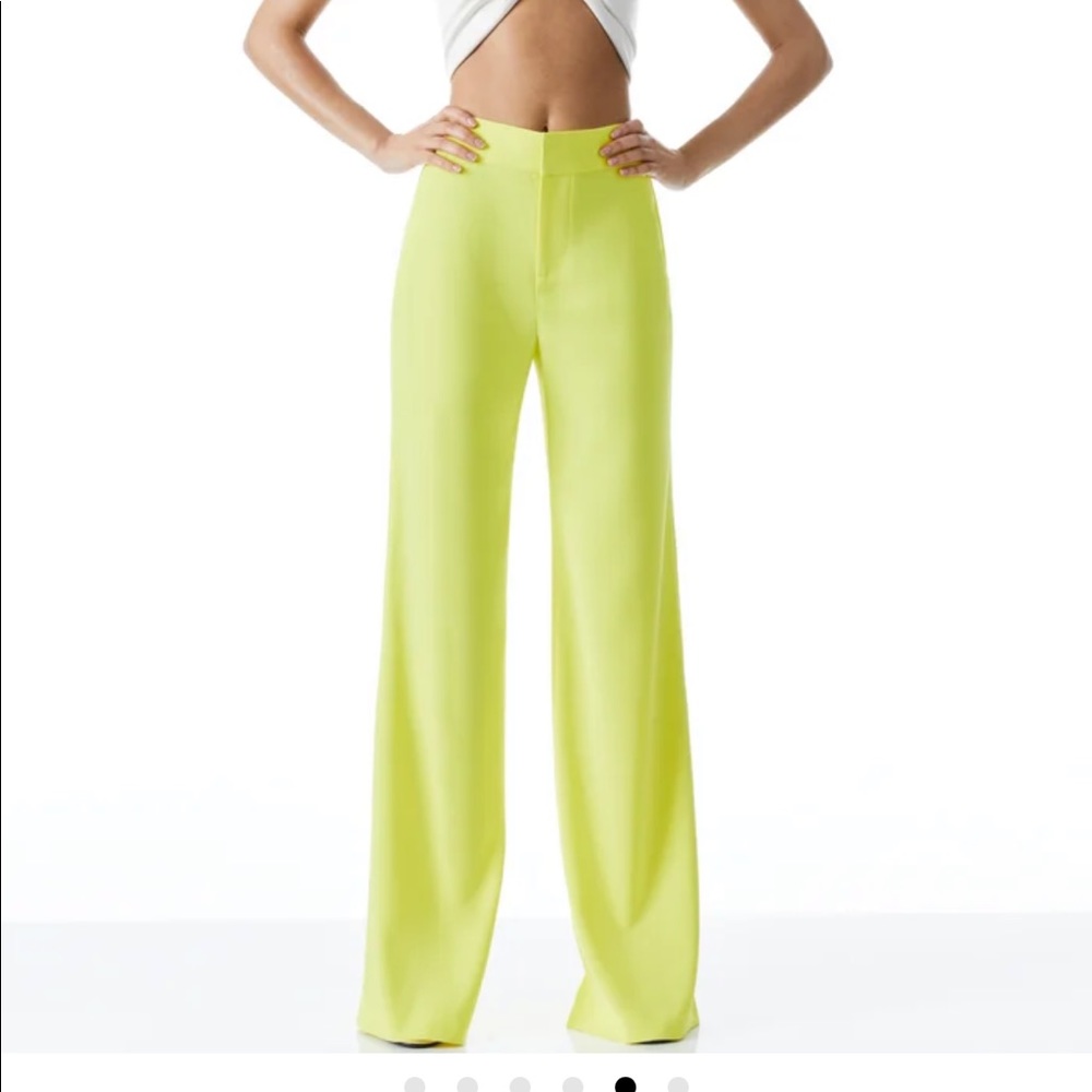 Alice + Olivia Dylan High Waisted Boot Cut Pant
